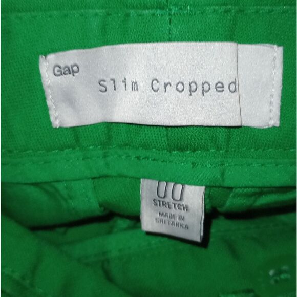 🆕👖Gap Slim Cropped Color Green Khakis - Picture 7 of 7